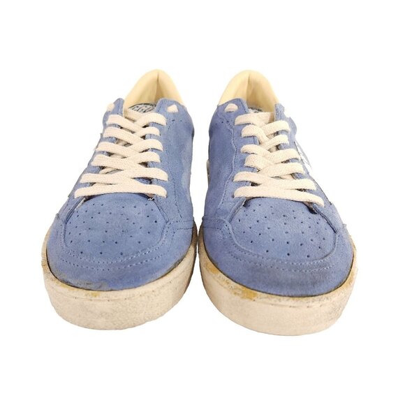 Golden Goose Suede Blue and White Sneakers - Picture 2 of 16